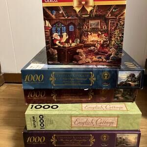 Thomas Kinkade Holiday Puzzle Collection - Warm Tones